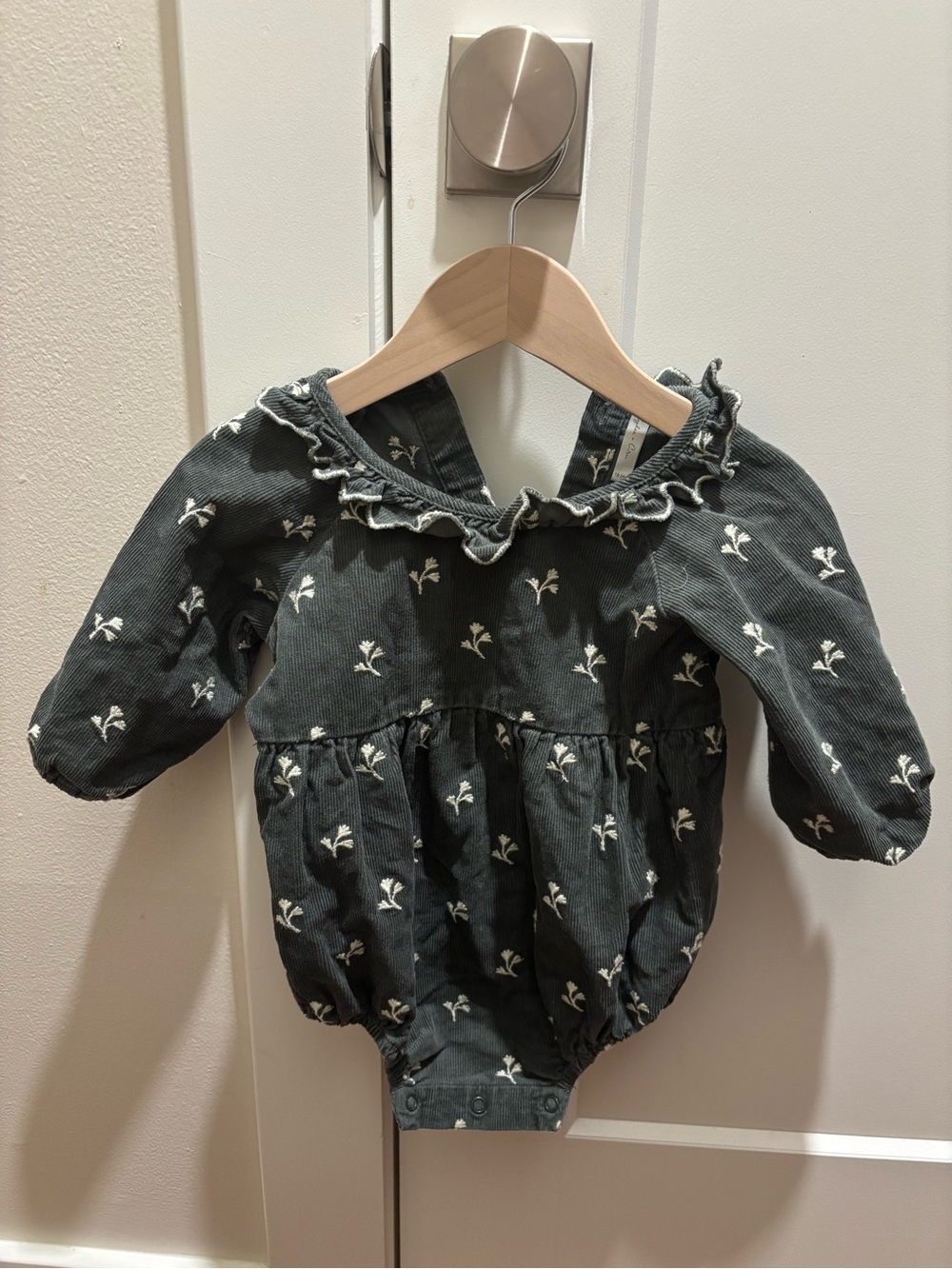 Rylee + Cru Freya Romper with Blossom Embroidery